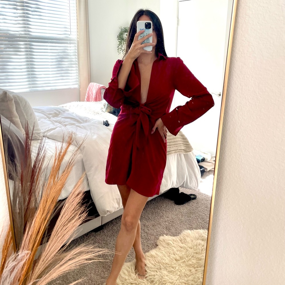 Classy red dress